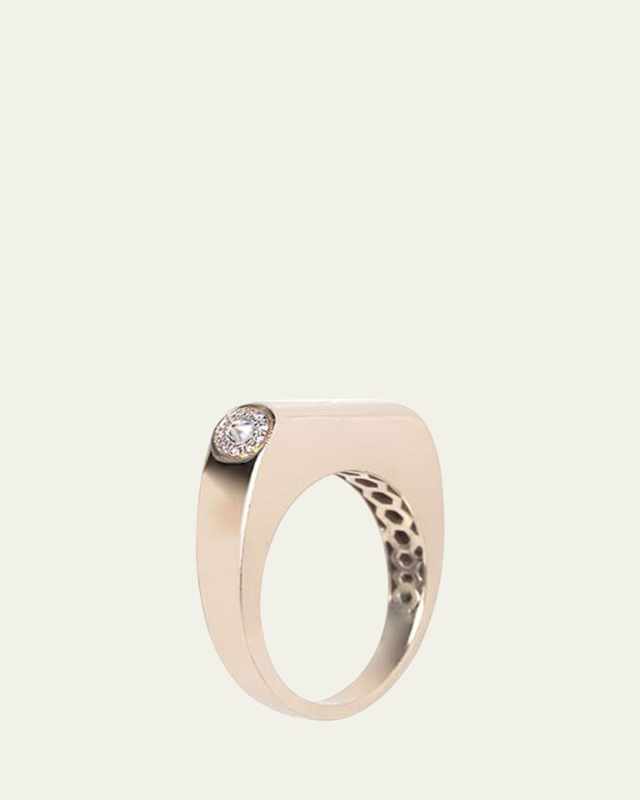 GRACE Nano Ring with White Diamonds
